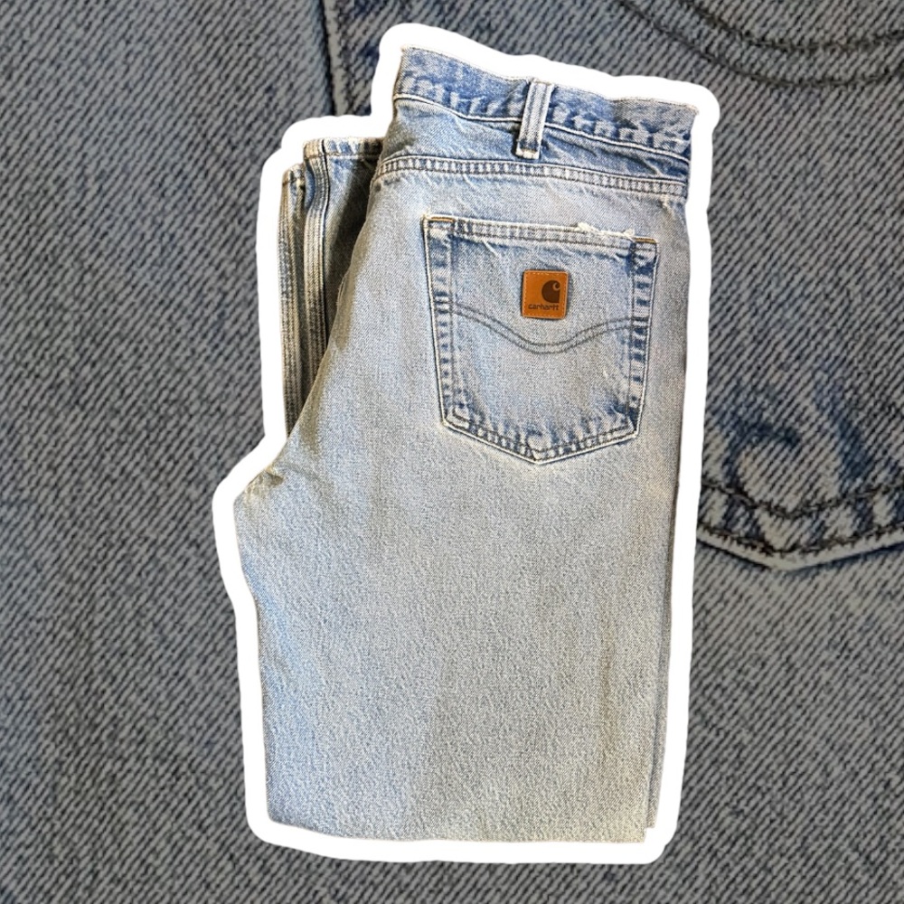 36x32 Carhartt Sunwashed carpenter jeans